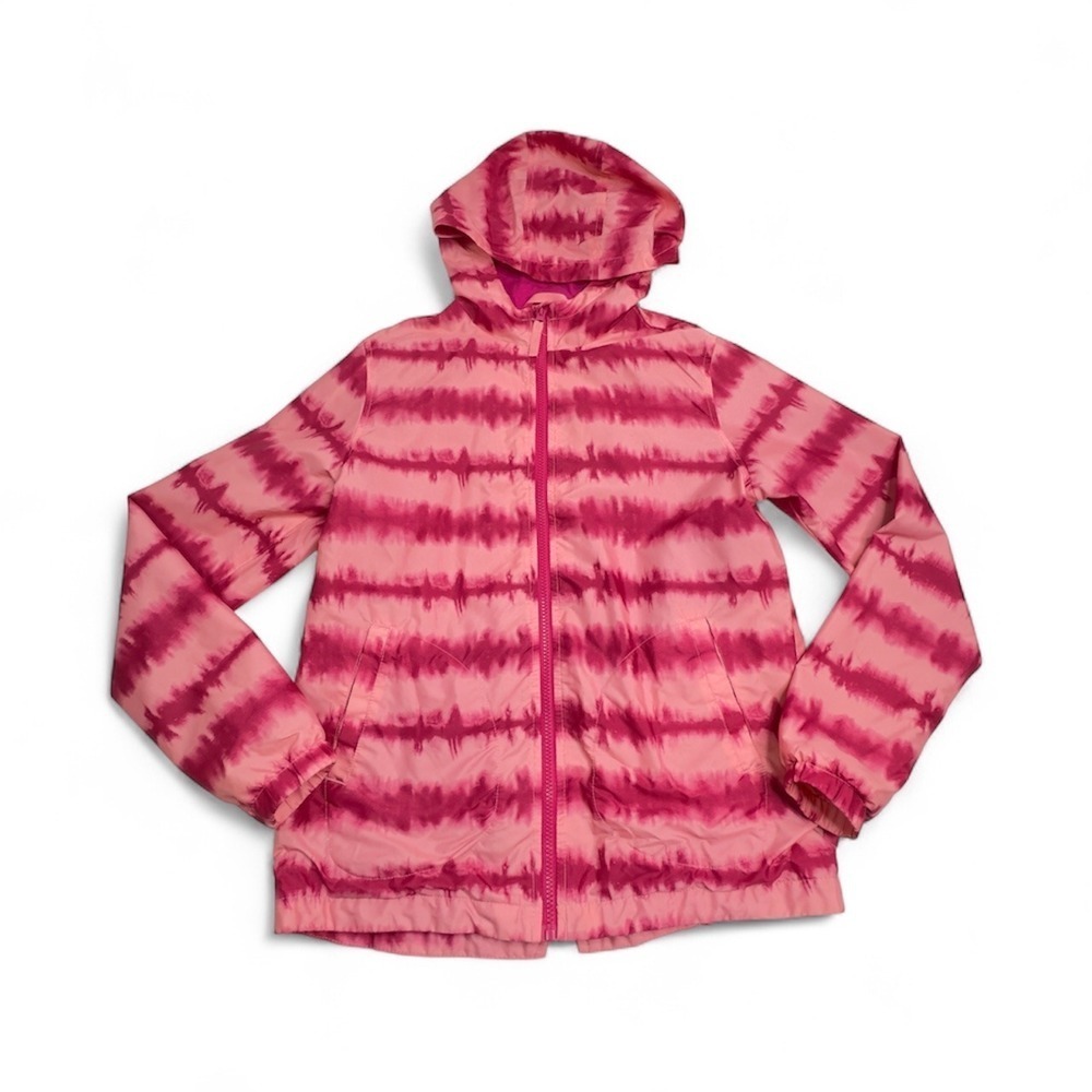 Kids Cat‎ & Jack Pink Tie Dye Hooded Lightweight Jacket Size XL 14/16